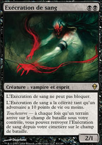 Exécration de sang - 